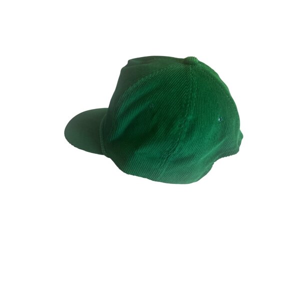 Green Corduroy Snapback Cap Otix LVML Trucker Hat Adjustable - Picture 2 of 5